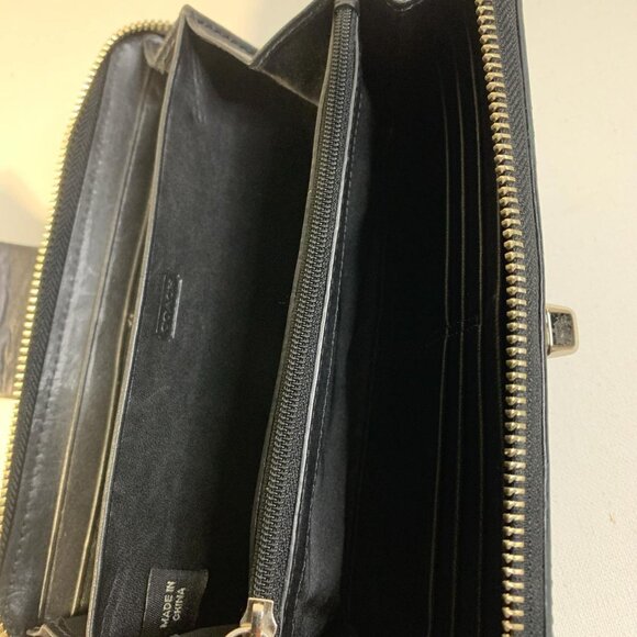 Timeless **Coach** black leather wallet - Picture 4 of 6